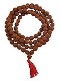 Tibetan 108 Beads Shiva Yoga Rudraksha Seeds Mala, Prayer Beads Necklace, Tibetan Mala Necklace