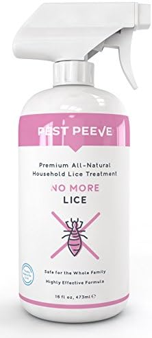 No More Lice - Powerful, Natural Household Lice Treatment, Defense &amp; Prevention Spray - For Home, Bedding, Clothing, Furniture and More - Eco-friendly and Safe for the Family (16 oz)