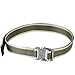 Ayliss Men's Soft Nylon Canvas Belt Double D-Rings Zinc Alloy Buckle Waistbelt
