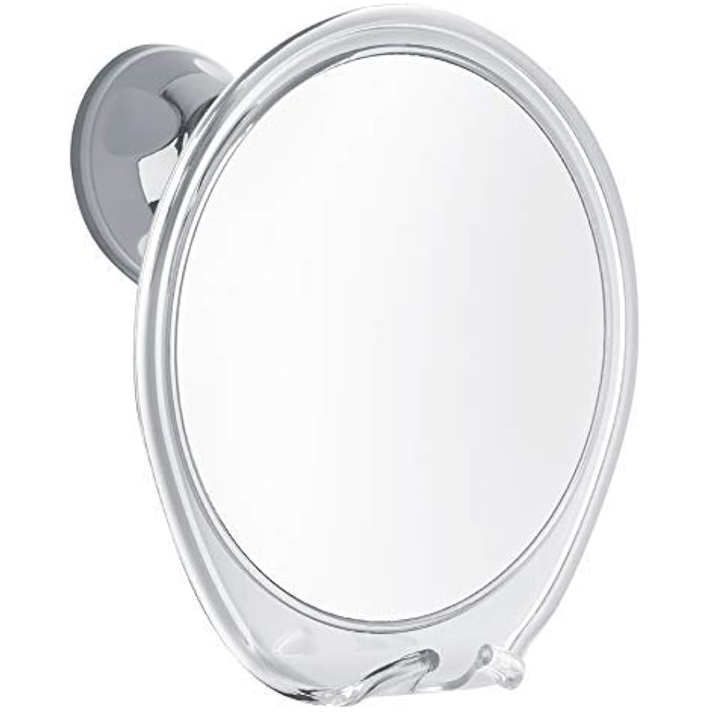 Fogless Shower Mirror 5X Magnifying, With Razor Hook For Anti Shaving