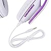 PowerLocus-Bluetooth-Over-Ear-Headphones-Wireless-Stereo-Foldable-Headphones-Wireless-and-Wired-Headsets-with-Built-in-Mic-Micro-SDTF-FM-for-iPhoneSamsungiPadPC-WhiteViolet PowerLocus Bluetooth Over-Ear Headphones, Wireless Stereo Foldable Headphones Wireless and Wired Headsets with Built-in…