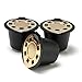 i Cafilas Reusable Capsules Refillable Coffee Capsule Filter Compatible With Nespresso coffee machines with Coffee Spoon brush (Gold)