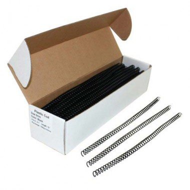 Black 4:1 Pitch Spiral Binding Coil - 100pk (10 mm)