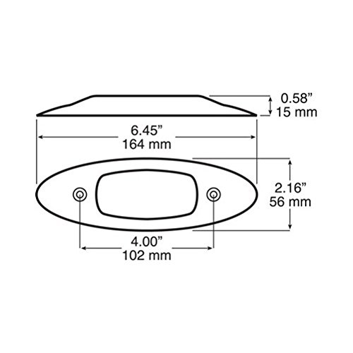(1) Red LED Truck Trailer Marker Clearance Lights