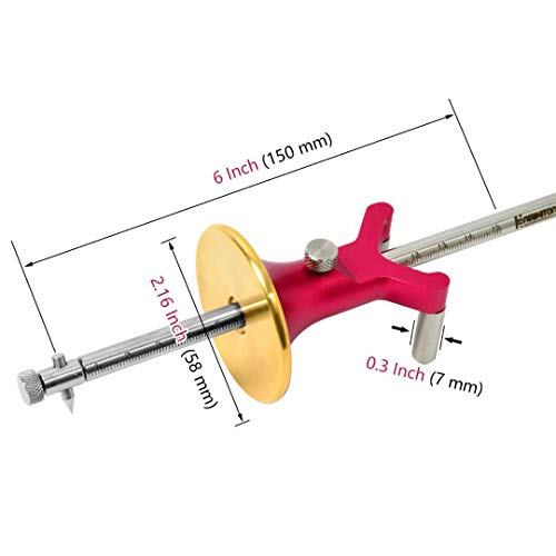 Newkiton Wheel Marking Gauge Multi with Dual Function, 1 Bearing Wheel Cutter For Soft Wood, 1 Locked Wheel Cutter For Hard Wood, 1 Metal Pin, 10 Woodworking Pencils, 1 Screwdriver Included