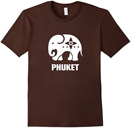 Men's Escati Elephant Phuket Thailand T-Shirt Large Brown
