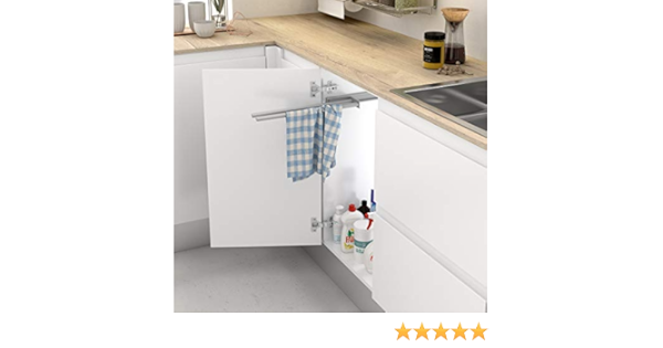 Casaenorden - Soporte extraíble de Aluminio para paños y Toallas - Toallero extraíble - Colgador de Toallas y paños de Cocina, 465