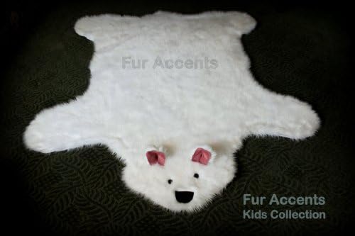 40"x60'' Teddy Bear Accent Rug / Shaggy Shag Baby Nursery Kids Area Rug / Off White Color / Rectangle / Soft Back / New