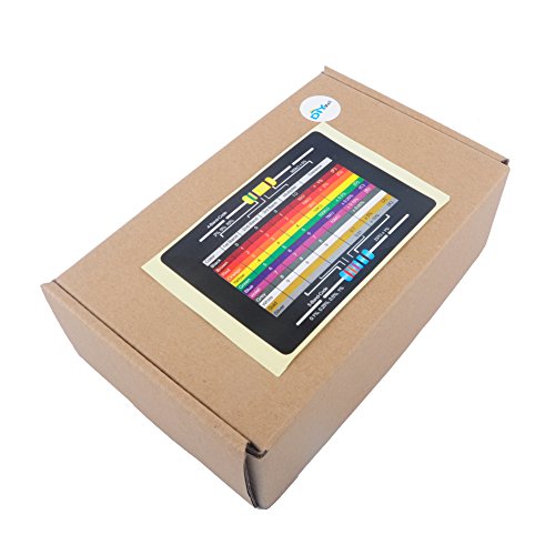 1460Pcs 1/4W 73 Values 1% Precision Metal Film Electronic Resistor Assortment Kit Set 1ohm-1Mohm Geekstory - Thumbnail 5