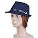 Vbiger Unisex Woolen Fedora Hat (Dark Blue)