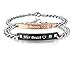 His or Hers Matching Set His Beauty Her Beast Titanium Stainless Steel Couple Bracelet in a Gift Box