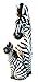 WorldBazzar Hand Carved Wooden Set 2 African Mother Baby Zebra Statue