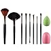 New Arrival 10pcs Makeup Brush Makeup Sponge Makeup Brush Cleaner Foundation Brush Cosmetic Set