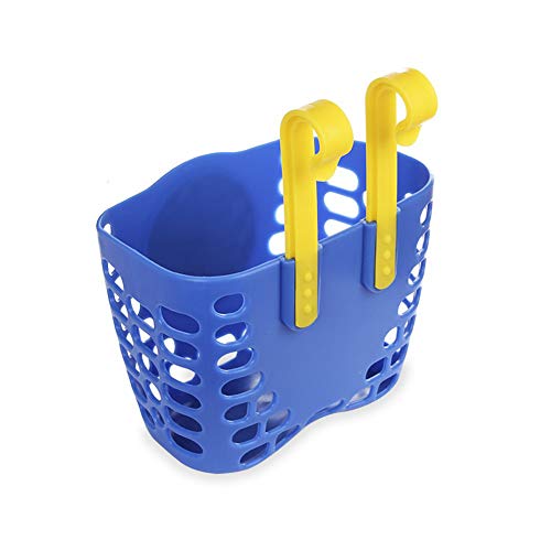 QIELIZI Kid's Bike Basket,Kids Bicycle Basket Matching 2 X Bicycle Bell Included, Bike Bell Bike Accessories Gift for Girls Boys(Starry Sky)
