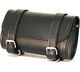Fuel Helmets SH-BARBAG Handlebar Bag with Leather Shell, Black (Automotive)