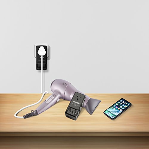 TryAce A8 2000W Travel Voltage Converter(Passed UL Safety Certification) for Hair Dryer, UK/AU/US/EU All in One Plug Wall Chargers for Phone, Camera, Tablet, Laptop, MacBook