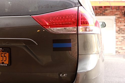Thin Blue Line Magnet Decal - Heavy Duty for Car Truck SUV - in Support of Police and Law Enforcement Officers