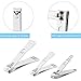 Nail Clipper Travel Set, 12 in 1 Stainless Steel Professional Nail Cutter Manicure Pedicure & Grooming Kits with Leather Case