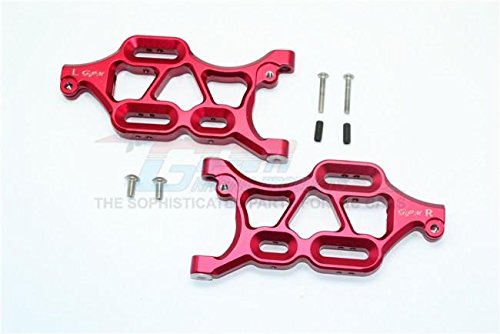 Thunder Tiger Truck K-ROCK MT4-G5 Upgrade Parts Aluminum Front Lower Arms - 1Pr Set Red