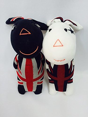 [MIRINE] UK Flag Little Bunny Couple Socks Doll Socks Toy
