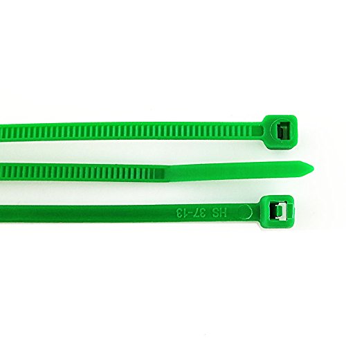 HS Nylon Wire Ties Green Zip Ties 1000 Pieces 18 Lbs Plastic Cable Ties 4 Inch,UV Resistant Outdoor Purpose - Thumbnail 3