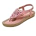 Boomboom_Sandals Summer Sandals,Boomboom 2018 Newest Women Sweet Beaded Clip Toe Flats Bohemian Beach Shoes
