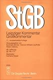 Strafgesetzbuch Leipziger Kommentar : Grokommentar, , 3899490576