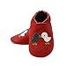 SAYOYO Baby Chicks Soft Sole Leather Infant Toddler Prewalker Shoes (Red, 12-18 Months)