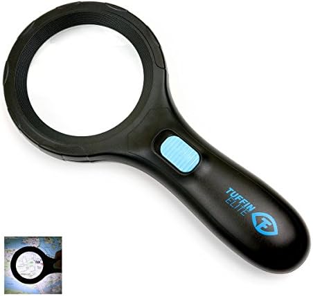 Magnifying Glass with Light Handheld Magnifier 10 Led for Reading 5X Lens - Tuffin Elite