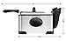 Chefman 4 Liter Deep Fryer w/Basket Strainer Perfect for Chicken Shrimp, French Fries & More, Cool Touch Handles, Removable Oil Container & Rotary Knob for Adjusting the Temperature, Stainless Steel