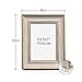 Afuly 5x7 Picture Frame Antique Vintage Photo Frame Retro White Gold Picture Frames for Desk Standing Wall Hanging Home Decor Wedding Gifts Birthday Gift for Grandma Mom