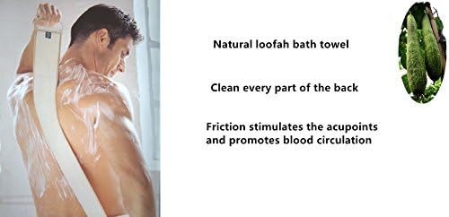 SANTUFLY Loofah sponge bath body Exfoliating Loofah Back Scrubber for Shower for Men and Women