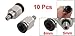 uxcell 10 Pcs M5 Male Thread 6mm Push In Joint Pneumatic Connector Quick Fittings