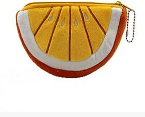 2 Pcs Lemoned Fruit Soft Plush Coin Purse Small Mini Key Bag Men Women Children Baby Kids Wallet Adult Birthday Gift