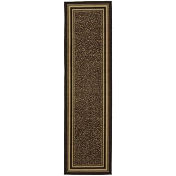 Ottomanson Ottohome Collection Contemporary Bordered Design Non-Skid Rubber Backing Hallway Runner Rug, 2'7
