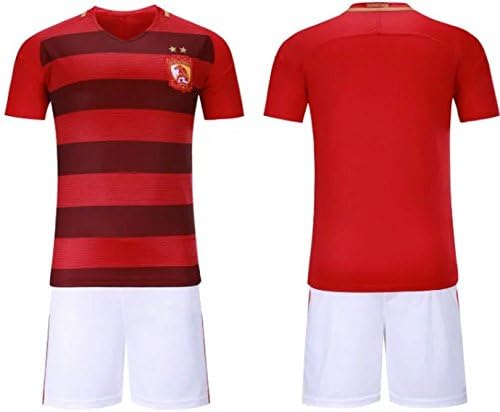 Amazon Co Jp 広州 恒大チーム 17 18 ホーム サッカーユニフォーム 大人用半袖 上下セット レプリカ ユニフォーム Evergrande Home Mans Xxxl 服 ファッション小物
