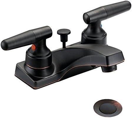 Modern Contemporary 2 Handles Vanity Faucet In An Oil Rubbed Bronze Finished Beautiful And Elegant Perfect Fit For Your Bathrooms In Your Home Or Office Or High End Restaurants