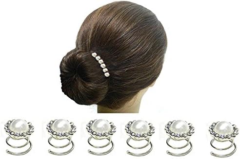 Set of 6 Pearl Hairtwists Hairpins U830100pearlht-6