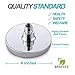 SparkPod Shower Head - High Pressure Rain - Luxury Modern Look - Easy Tool Free Installation - The Perfect Adjustable & Heavy Duty Universal Replacement For Your Bathroom Shower Heads