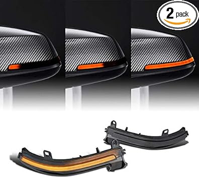 Amazon Com Ultima Dynamic Sequential Turn Signal Mirror Led Smoked Compatible With Bmw 1 2 3 4 Series F20 F33 F30 F32 X1 I3 Automotive
