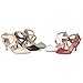 Brinley Co. Womens Matte Pointed Toe Ankle Strap D'Orsay Pumps