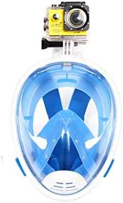 Gusrylia GoPro Compatible Snorkel Mask 180°Full view Panoramic Snorkel Free Breathing With Anti Fog And Anti Leak