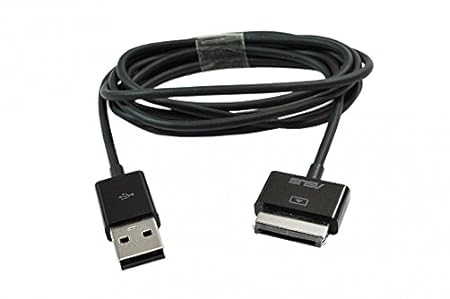 USB Daten- / Ladekabel schwarz Original 14001-00030900 für Asus A66 / A66+P02 / Eee Pad Slider, Pad Slider SL101 / ME171 1B /
