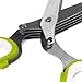 VOFO Herb scissors Stainless Steel Multipurpose Kitchen Shear with 5 Blades and Cover