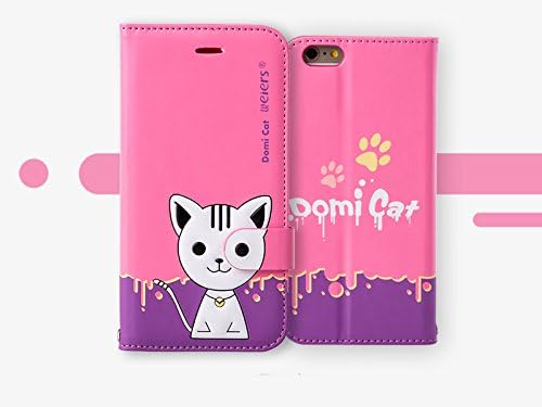 Leiers "Domi Cat" Series Wallet Style Soft Cover for iPhone 6 Plus (5.5 Inch Screen) (DMMI6P-H01)