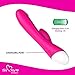 Sixty9 Products Waterproof Rechargeable Heated G-Spot Dildo Dual Vibrator Sex Toy for Adults and Couples, Multi-Speed Massager