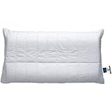 Billerbeck Super Wash Cuscino 40x80 Cm, Imbottitura In Fibra TENCEL, Lavabile A 95°C, Anallergico, Supporto Medio, Chiusura Lampo