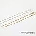 Dainty Bracelet For Women,Gold Plated Solid 925 Sterling Silver, Beaded Chain For Layering Stacking, Minimalist Jewelry, 6.5