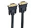 DTech VGA to VGA Cable 50ft Long Thin Flat 15 Pin Computer Monitor Cord Male to Male SVGA Wire (50 Feet, Black)