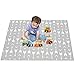 51”Splat Mat for Under High Chair, Waterproof Anti-Slip Floor Mat Washable Baby Food Splash Spill Mess Feeding Mat, Portable Picnic Play Mat and Leak Proof Table Cloth